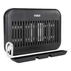 N'oveen IKN550 LED Capcană de insecte, negru, ucigaș electric de insecte, capcană de țânțari, capcană de muște, cu tavă detașabilă, cablu USB de încărcare - N'oveen