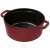 Staub La Cocotte 24cm runder roter gusseiserner Topf, Innenansicht