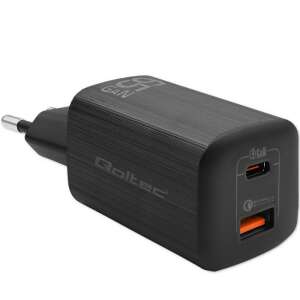 Qoltec Gan Ultra USB-A / USB-C ładowarka sieciowa, czarna, 65W - Qoltec