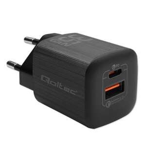 Qoltec GaN Ultra ładowarka sieciowa USB-C i USB-A, czarna, 35W - Qoltec