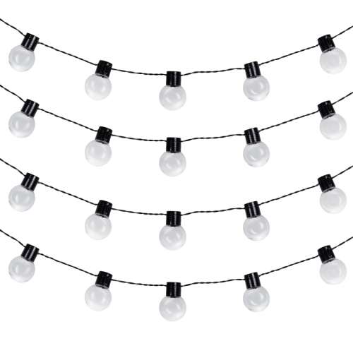 Maclean MCE424 2in1 Solarbetriebene LED-Lichterkette für den Außenbereich 7m - Warmweiß