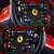 Thrustmaster Ferrari 488 GT3 racing wheel add-on, black carbon fiber design, multiple buttons and controls, collage of two images