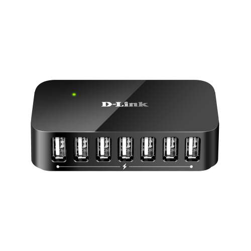 D-Link DUB-H7 7 portos USB 2.0 fekete USB hub