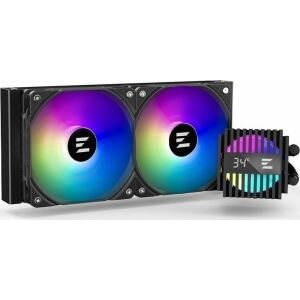 Zalman Alpha24 A24 ARGB CPU Liquid Cooler, illuminated fans and CPU block - Zalman