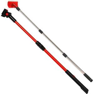 Set telescopic Einhell BRILLIANTO pentru curățarea ferestrelor, set de 2 piese, include un stâlp telescopic pentru curățarea ferestrelor și un stâlp telescopic cu fixare pentru tamponul din microfibră - Einhell
