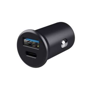 Încărcător auto Trust Maxo 25197 cu porturi USB tip A și USB tip C, negru - Incarcatoare auto