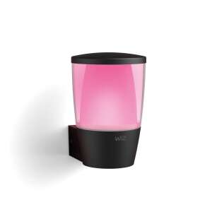 WiZ Smart LED Außenwandleuchte, schwarz, mit rosa Licht - WiZ