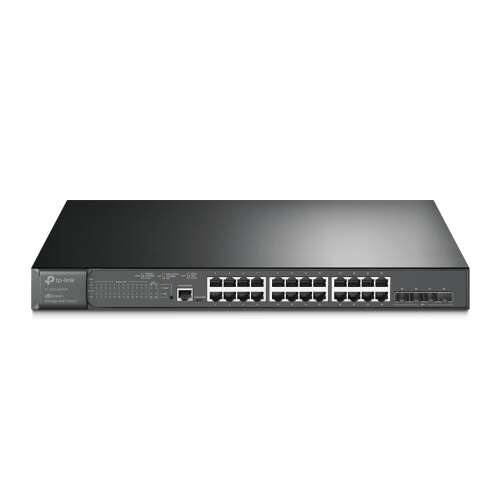 Switch TP-Link TL-SG3428X Gigabit Ethernet cu 24 porturi și 4 porturi 10G SFP+