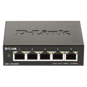 D-Link DGS-1100-05V2 5-portowy Gigabitowy Przełącznik Ethernet - D-Link