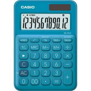 Calculator de birou Casio MS-20UC, albastru, 12 cifre - Casio Calculatoare de birou