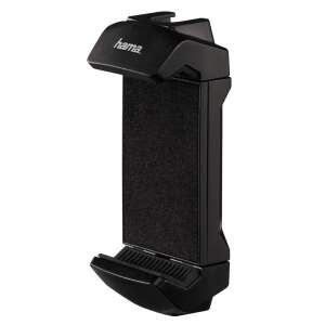 Hama 4645 Smartphone / Tablet Halter, schwarz, universell, einstellbar, für Stativ, 6,5-17,5 cm - Foto, Video & Optik