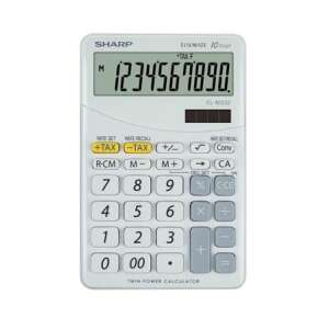 SHARP EL-M332 10-digit desktop calculator, white - Sharp