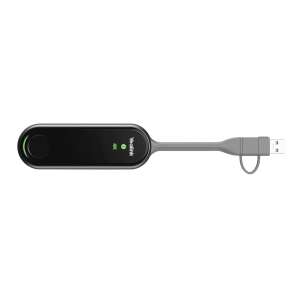 Dispozitiv de prezentare wireless Yealink WPP30, 4K Ultra HD, conexiune USB-A/USB-C, Wi-Fi 6, telecomandă, suport multi-ecran, adnotări, tablă albă, control invers, BYOD, criptare date - Telecomenzi pentru prezentări