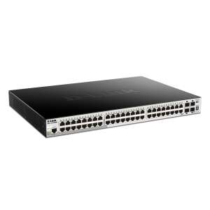 D-Link DGS-1510-52XMP 48-portowy Gigabit PoE + 4-portowy 10 Gigabit SFP+ Przełącznik zarządzany z możliwością łączenia w stosy - D-Link Przełącznik