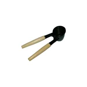 Tidal manual nutcracker, black metal with wooden handles - Nutcracker
