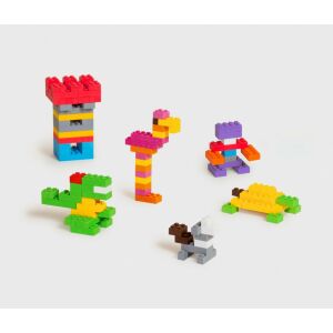 Marioinex Blocuri de construcție clasice Set 115 piese creații: turn, flamingo, țestoasă, dinozaur, câine - Jocuri de constructie - Lego