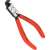 Knipex 00 20 04 V01 precision snap ring pliers, for external snap rings, 12-25 mm