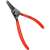 Knipex 00 20 04 V01 precision snap ring pliers, for internal snap rings, 12-25 mm