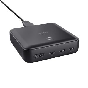 Trust Maxo 100W 4-Port USB Punjač, pogled iz kuta - Trust
