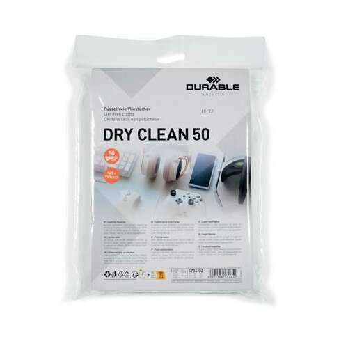 Durable Dry Clean kijelzőtisztító kendő (50 db) 100552774