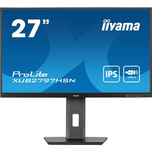 Monitor Iiyama ProLite XUB2797HSN-B1 27 cali z technologią IPS i USB-C