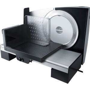 Steba AS 200 electric food slicer, silver and black, with removable parts - Kitchen & dining