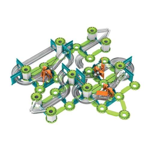 Geomag Mechanics Gravity RE Combo Starter Set, mágneses építőjáték 153 darabbal, építs 11 különböző pályát