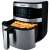 Steba 8000 Air Fryer with digital display and 8 cooking programs, showing french fries