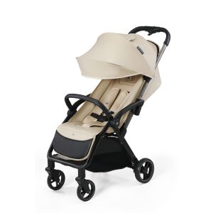 Kinderkraft Apino beige stroller angled view - Kinderkraft