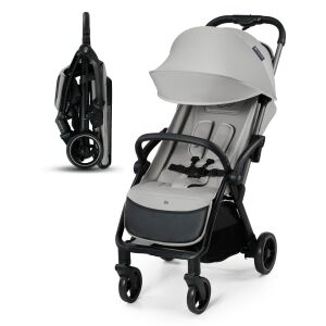 Kinderkraft Apino grey stroller, foldable, compact size - Babies & Toddler