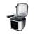 Steba DF 150 digital deep fryer with open lid, showing french fries inside the basket