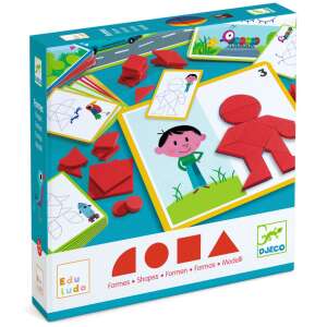 Djeco Eduludo Kształty - Gra Geometriczne dla Dzieci - Pudełko - Gra