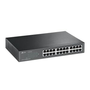 Angled view of TP-Link TL-SF1024D 24-Port 10/100Mbps Ethernet Switch - TP-Link Switch