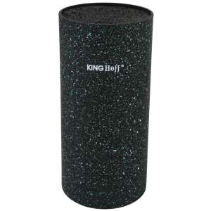 King Hoff blok na nože, čierny mramorový vzor, skladovanie v kuchyni - Kinghoff