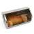 Klausberg KB-7271 Brotdose, Edelstahl, beige, offen, mit Brot