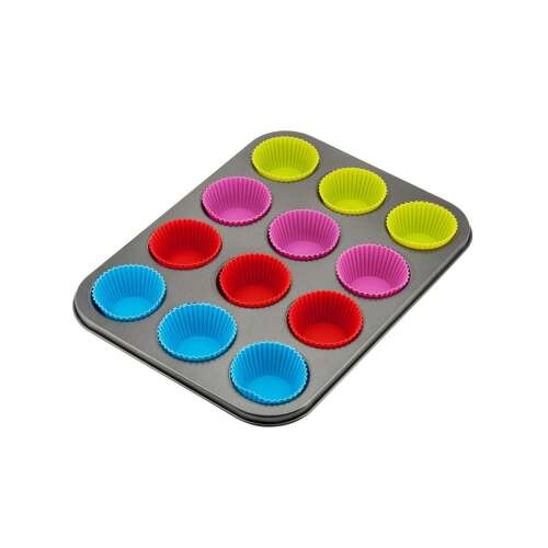 Kinghoff Kh-4188 Muffin Backform mit Silikonformen