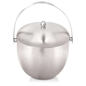 Кофа за лед Kinghoff от неръждаема стомана с капак и дръжка, 1,75 литра - Kinghoff