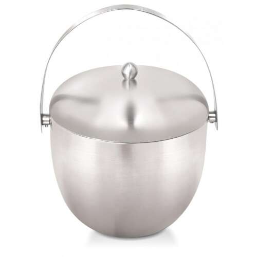 Kinghoff kubeł na lód ze stali nierdzewnej z pokrywką i uchwytem, 1,75 litra
