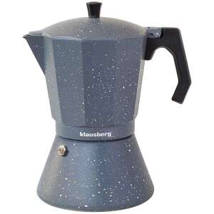 Klausberg 9 cești Cafenea Moka, gri, compatibil cu inducție - Aparat de cafea cu gura de scurgere