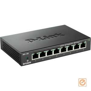 D-Link DES-108 8 Port 10/100Mbit Fast Eternet Switch 8xport,Fémház,8x10/100 58247330 