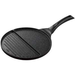 Kinghoff Kh-1364 Granit Grillpfanne, 2-in-1, Antihaft, Schwarz - Pfannen, Abendessen, Küchenmesser, Besteck-Sets und Töpfe