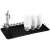 Kinghoff black dish drying rack with drip tray, for plates, bowls, and utensils