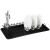Kinghoff KH-1479 black dish rack with cutlery and plate holders