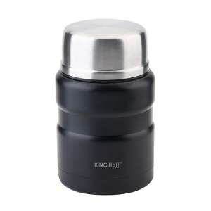 Termos pentru alimente Kinghoff KH 1459, 500 ml, Inox, Incasabil, Negru 100653233 - Termosuri pentru alimente