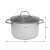 Klausberg Edelstahltopf mit Deckel, 24cm Durchmesser, 13.5cm Höhe