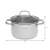 Klausberg Edelstahltopf mit Deckel, 20cm Durchmesser, 11cm Höhe