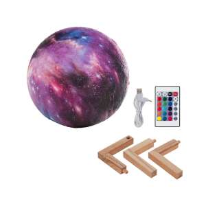 3D RGB Moon Night Light with Remote Control, 20 Light Modes, 15cm Diameter Sphere - Decorative Lamp