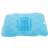 Blue shower mat with foot massage bumps and a scrubbing area, non-slip, for bathroom safety and foot care