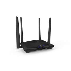 Tenda AC10 AC1200 Smart Dual-Band Gigabit WiFi рутер, черен, преден изглед - Wi-Fi рутер, адаптер