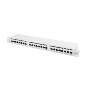 Lanberg 24 port 1U, cat. 6, shielded grey patch panel 116922718 - Computers and Accessory